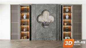 Decorative cabinet Skp Files